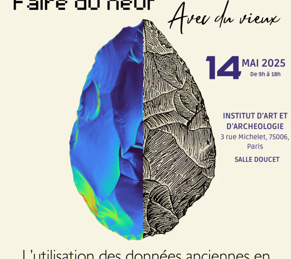 Affiche de la JD 2025 dont le titre est faire du neuf avec du vieux